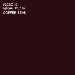#2C0C10 - Coffee Bean Color Image